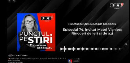 Punctul pe știri, cu Magda Grădinaru, Episodul 74, invitat Matei Vișniec: Rinoceri de ieri si de azi, la Rock FM