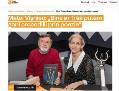 Matei Vișniec: „Bine ar fi să putem goni crocodilii prin poezie”