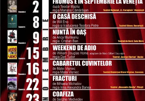 Spectacolul CABARETUL CUVINTELOR invitat la Festivalului Internațional de Teatru „Liviu Ciulei”