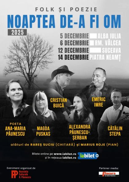 „Noaptea de-a fi om”, folk și poezie