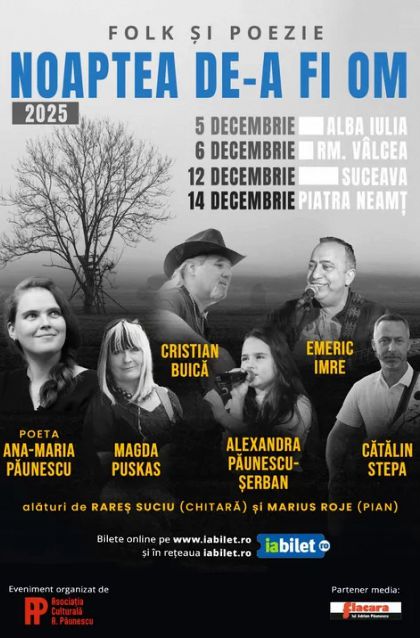 „Noaptea de-a fi om”, folk și poezie