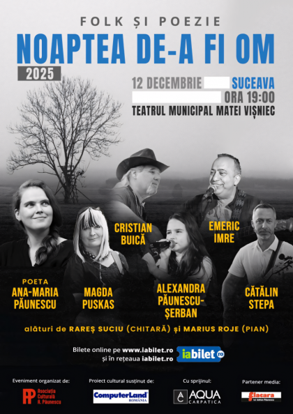 „Noaptea de-a fi om”, folk și poezie