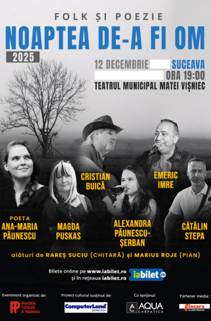 „Noaptea de-a fi om”, folk și poezie