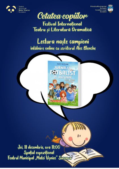 Lectura naște campioni - Întâlnire online cu Alec Blenche