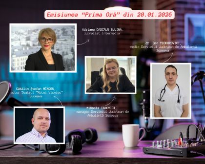 Actorul  Mîndru Cătălin Ştefan invitat la emisiunea „Prima oră”