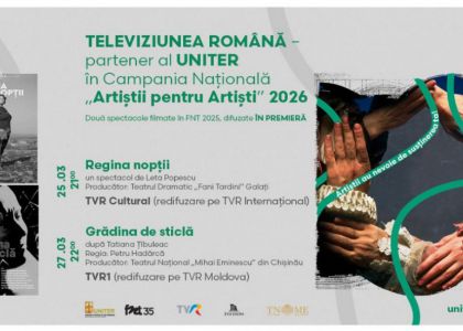 Televiziunea Română – partener al UNITER  în Campania Națională „Artiștii pentru Artiști" 2026