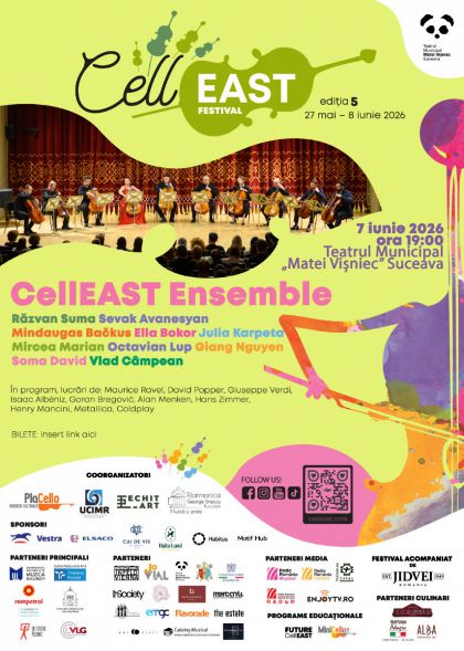 CellEAST Ensemble - Asociația Culturală PlaCello, Uniunea de Creație Interpretativă a Muzicienilor din România, Asociația EchitArt, Filarmonica George Enescu 
