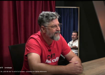 De la comerciant de „cărți de vise” la actor la Suceava – povestea lui Ciprian Mistreanu