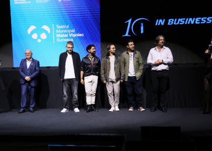 Teatrul Municipal „Matei Vișniec” Suceava, premiat în cadrul conferinței Bucovina InBusiness 4.0: Arta și antreprenoriatul, într-un dialog de succes