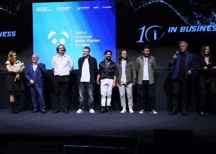 Teatrul Municipal „Matei Vișniec” Suceava, premiat în cadrul conferinței Bucovina InBusiness 4.0: Arta și antreprenoriatul, într-un dialog de succes