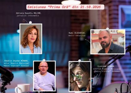 Cristina Florea și Mîndru Cătălin Ştefan, invitații la emisiunea „Prima oră” - Tv Intermedia Regional